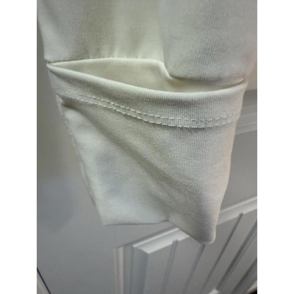 Mondetta Activewear Jacket White Cream Measures Women’s Large Asymmetrical - Picture 5 of 9